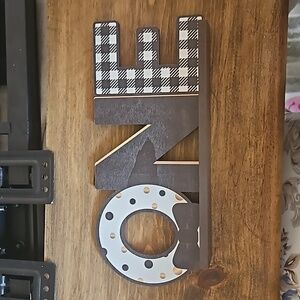 Wooden sign
